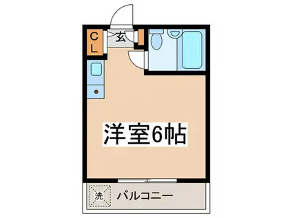 リファレンス戸塚II(ワンルーム/1階)の間取り写真