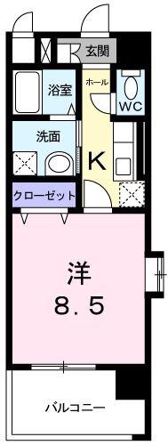 レジデンス川崎大師(1K/2階)の間取り写真
