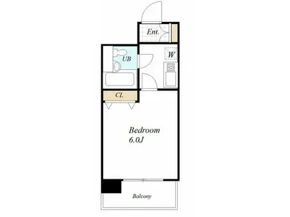 イルヴィアーレ青砥(1K/5階)の間取り写真