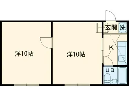 メゾンド・ミズノ(2K/2階)の間取り写真