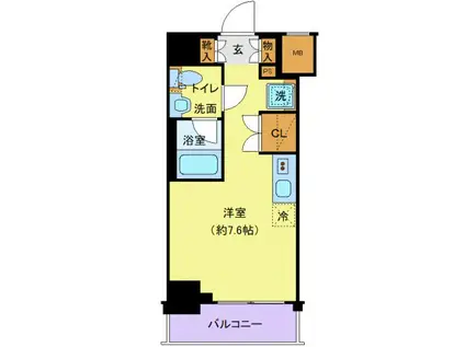 クラリッサ大通公園(ワンルーム/5階)の間取り写真