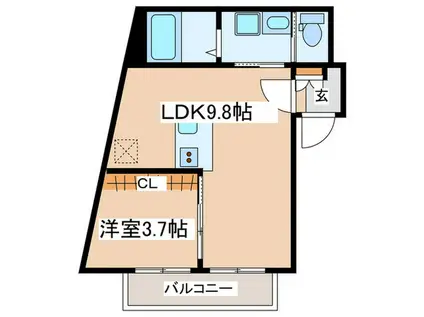 旭区中希望ヶ丘計画(1LDK/2階)の間取り写真
