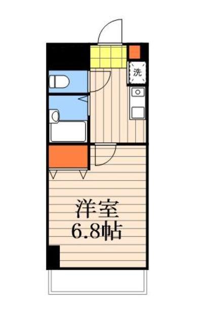 S-FORT舞浜(1K/4階)の間取り写真