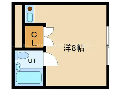 イヌイマンション(ワンルーム/2階)の間取り写真