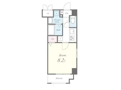 ラヴィラージュヌーメア(1K/4階)の間取り写真