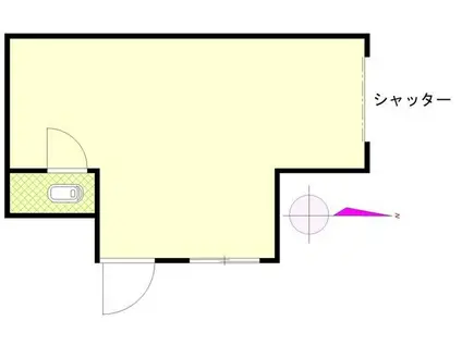 宮コーポ(ワンルーム/1階)の間取り写真