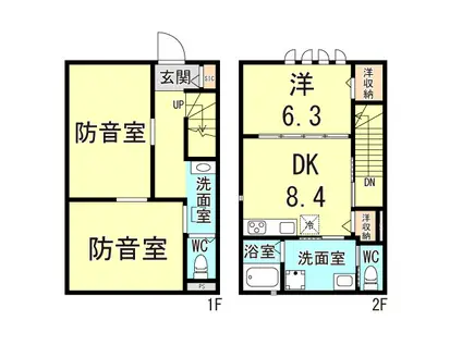 URBAN LINK大森海岸(1K/5階)の間取り写真