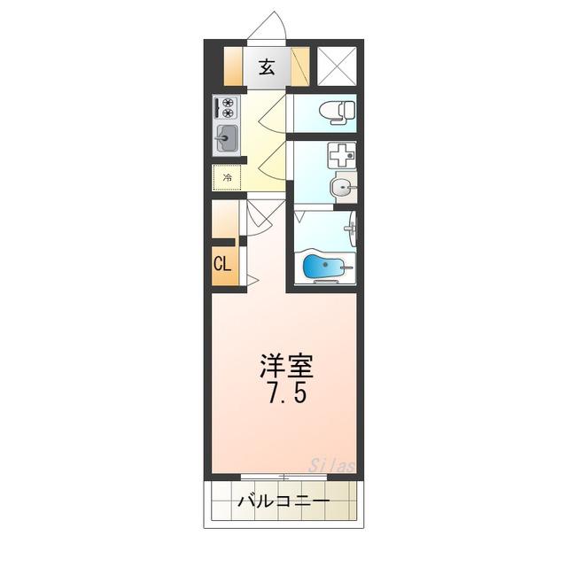 S-RESIDENCE堺市駅前(1K/10階)の間取り写真
