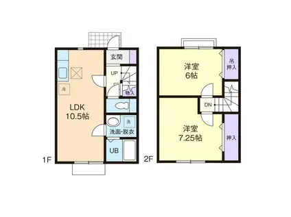 DUPLEX PURE II(2LDK/1階)の間取り写真