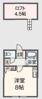 コーポ逆井(ワンルーム/2階)の間取り写真
