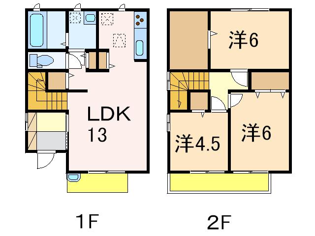 サザンコート寿樹(3LDK/1階)の間取り写真