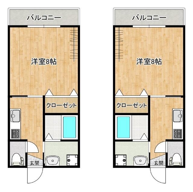 ファイン日野31(1K/3階)の間取り写真