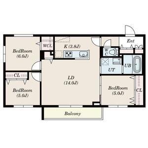 SーRESIDENCE豊平公園ALORIA(3LDK/3階)の間取り写真