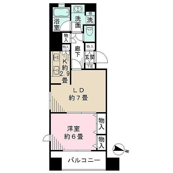 パークウェル秋葉原(1LDK/5階)の間取り写真