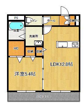 MAISON D AUBE(1LDK/3階)の間取り写真