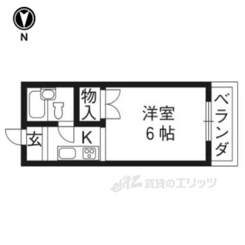 ハイツわかくさ(1K/3階)の間取り写真