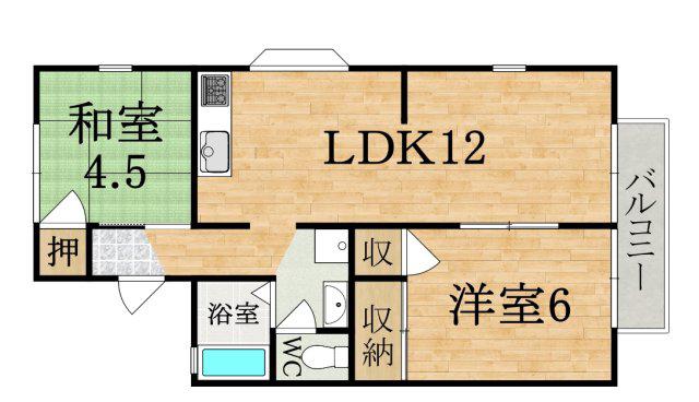グレイス21(3DK/2階)の間取り写真