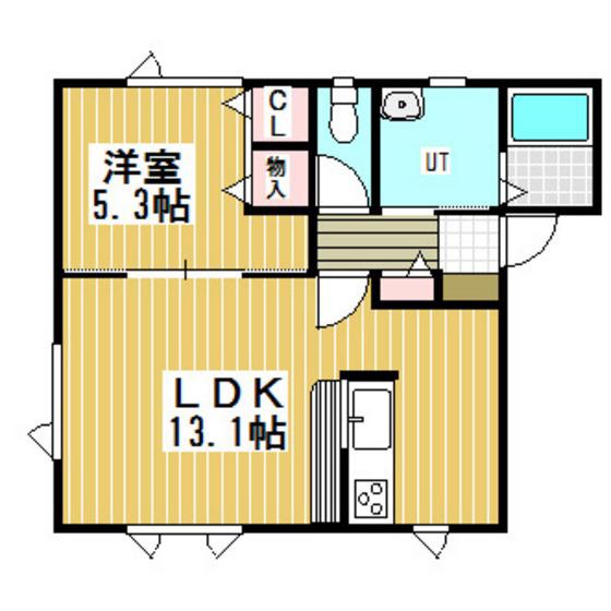 メゾンドZEALI(1LDK/2階)の間取り写真
