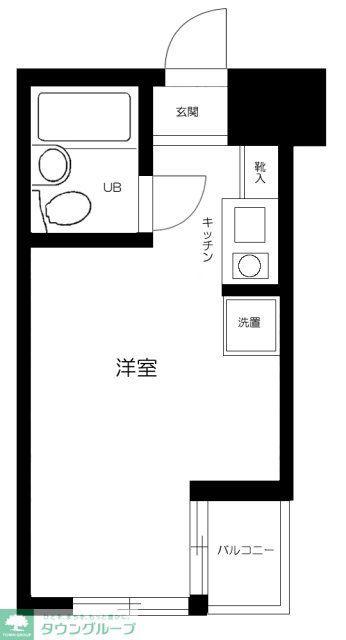 マノア玉川第一(ワンルーム/4階)の間取り写真