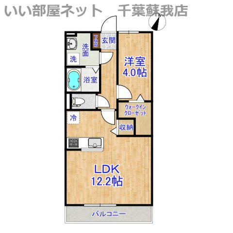 グラマードマレVIIA(1LDK/2階)の間取り写真