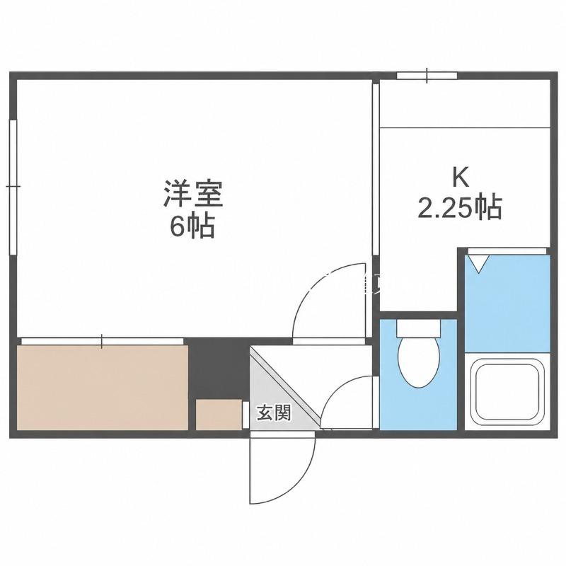 PLAZA コスモス(1K/2階)の間取り写真