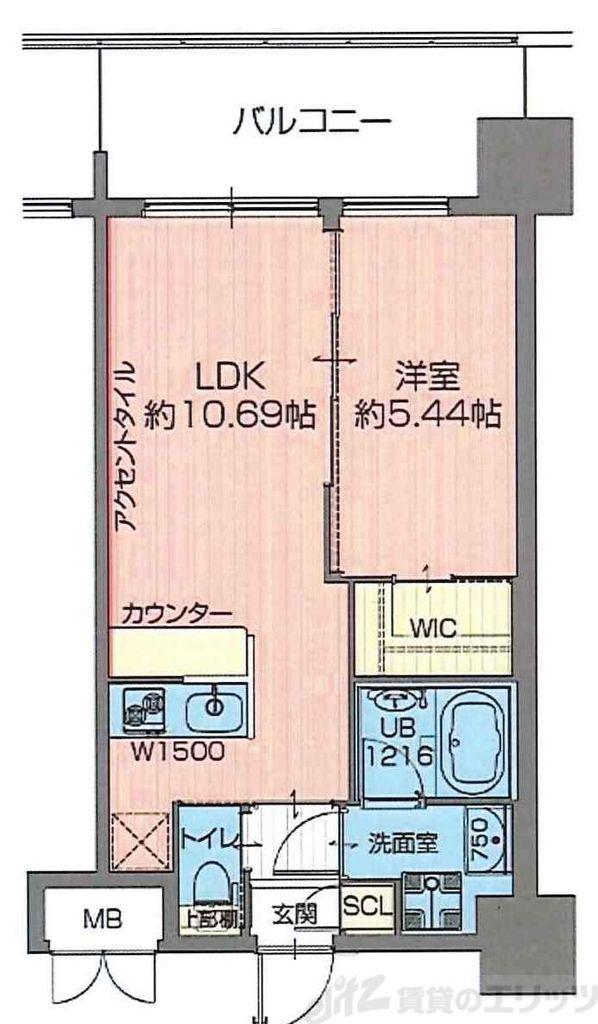 プレジオ吹田(1LDK/2階)の間取り写真