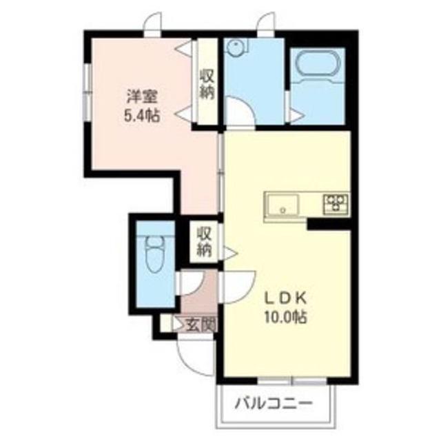 サンモールハイツ(1LDK/1階)の間取り写真
