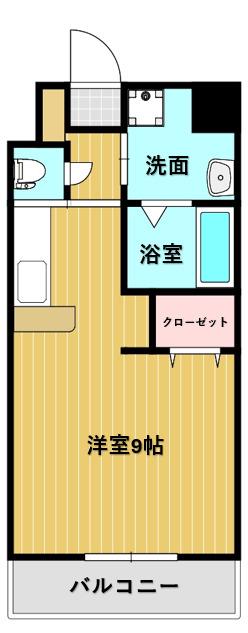 アンクレージュ・KAZ(ワンルーム/5階)の間取り写真