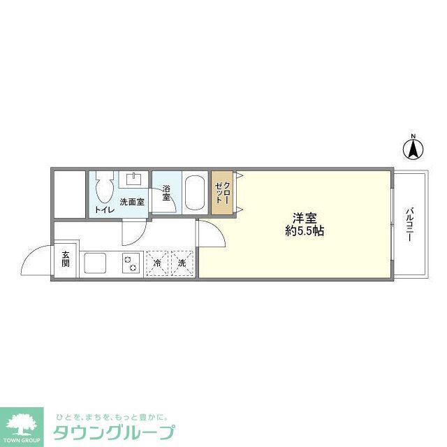 ライオンズマンション方南町駅前(1K/8階)の間取り写真