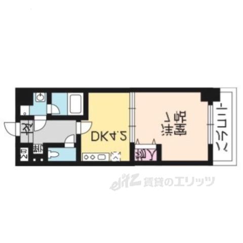 エンゼルプラザ大津長等(1DK/7階)の間取り写真