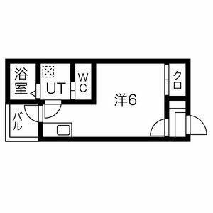 MAISON FAR 黒川(1K/3階)の間取り写真