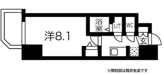 ララプレイスザ・神戸シルフ(1K/11階)の間取り写真