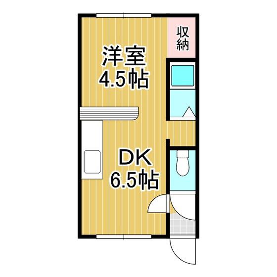 セコンズIV 日吉(1DK/2階)の間取り写真