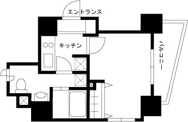 RYUSEN初台(1K/7階)の間取り写真