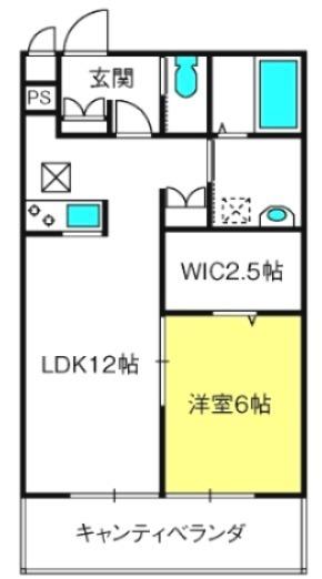 MAISON ANESIS II(1LDK/3階)の間取り写真