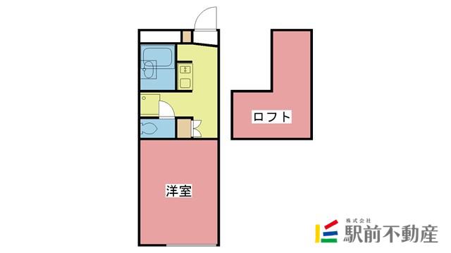 レオパレスSHES IN BLUE(ワンルーム/2階)の間取り写真