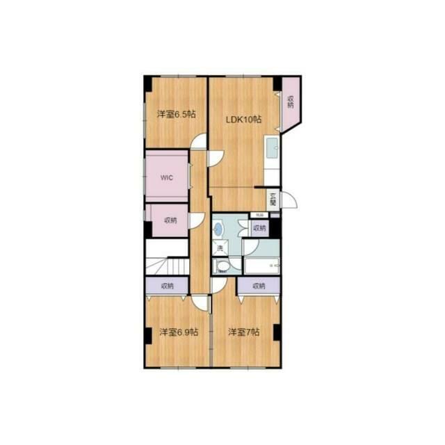アークビル西新宿 部屋番号302(3SLDK/3階)の間取り写真