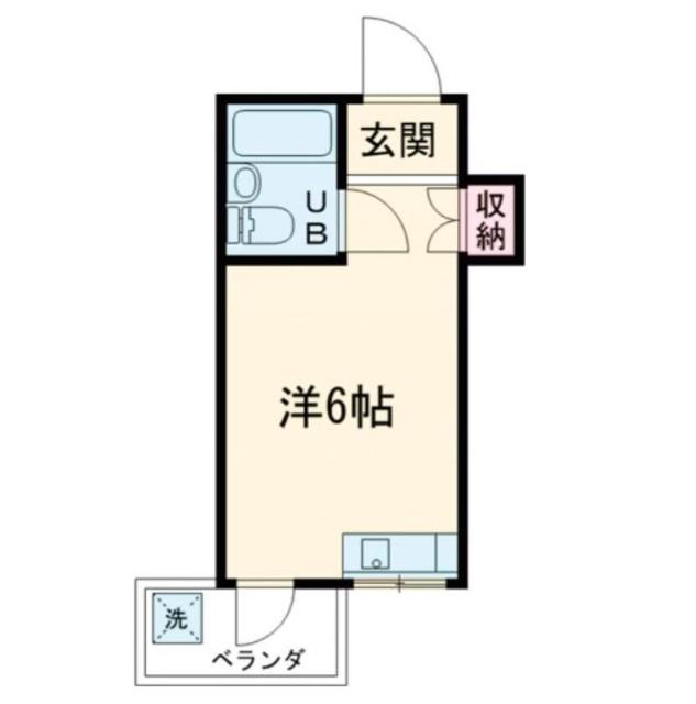 シャトー志茂(ワンルーム/3階)の間取り写真