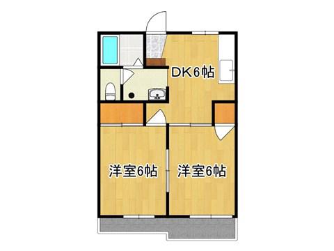 セフィラ野田(2DK/2階)の間取り写真