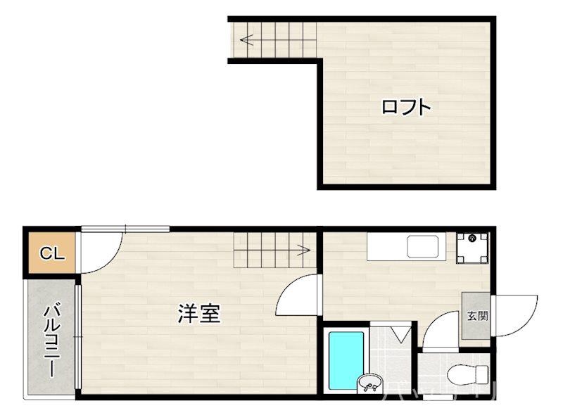 A&Hコーポ(1K/1階)の間取り写真