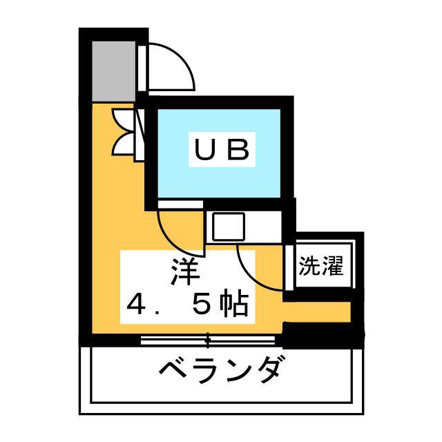 メゾン代田橋(ワンルーム/2階)の間取り写真