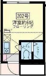 ユナイト尻手シチリアーノ(ワンルーム/1階)の間取り写真