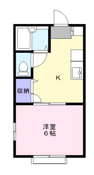 エミネンス(1DK/2階)の間取り写真