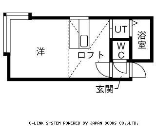 ノースコート菊水(ワンルーム/2階)の間取り写真