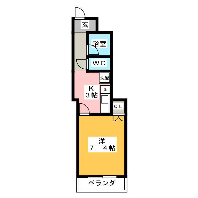 スターハイツ ONE(1K/3階)の間取り写真