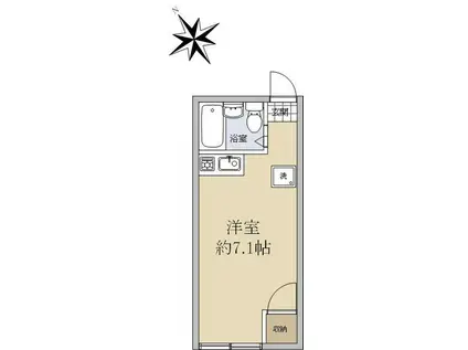 メゾンド小金井(ワンルーム/2階)の間取り写真