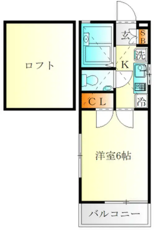 ラフィール汐入 1階階 間取り