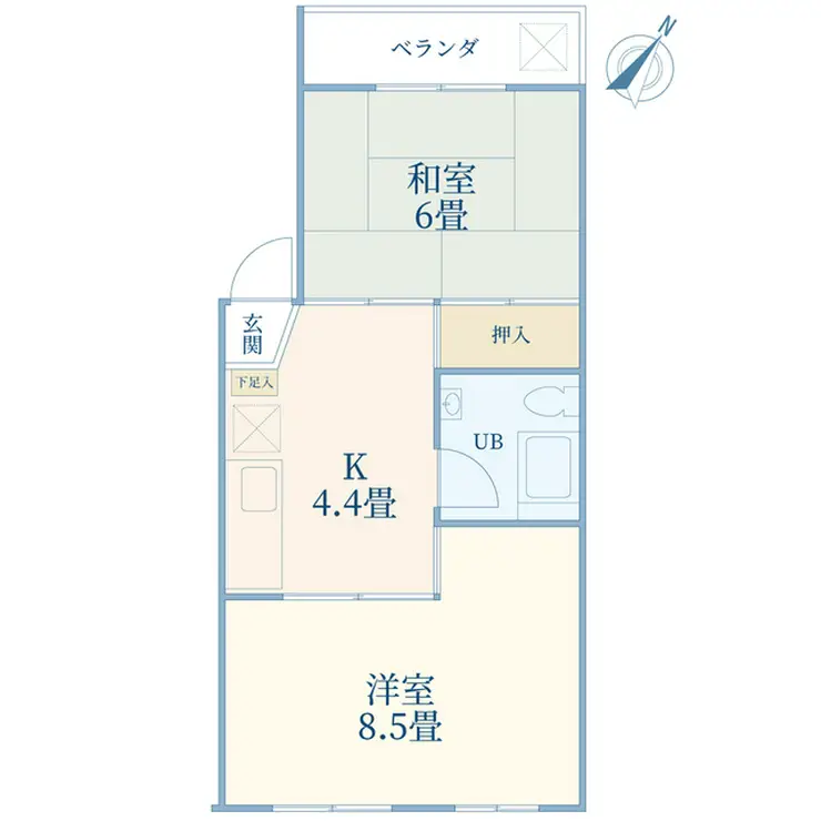 目白ローヤルコーポ 2階階 間取り