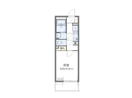 クレードルさがみ(1K/2階)の間取り写真