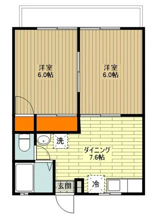 ブスケート北町 2階階 間取り